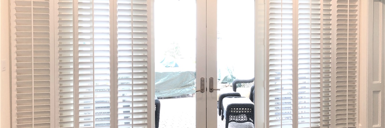 Sliding door shutters in Virginia Beach