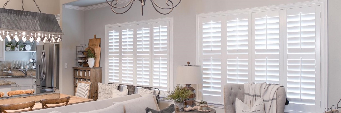 Interior shutters in Southern Shores kitchen